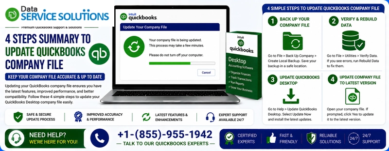 update quickbooks company file