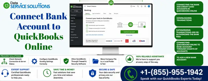 connect bank account to quickbooks online