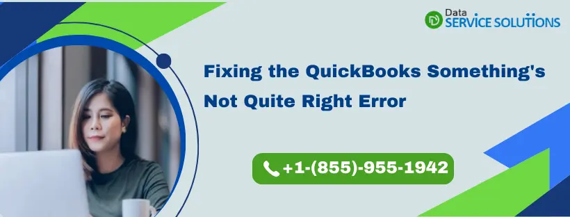 QuickBooks Online error something in not quite right