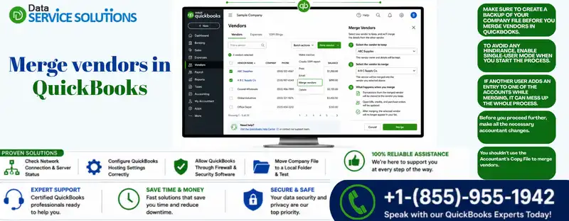 merge vendors in quickbooks