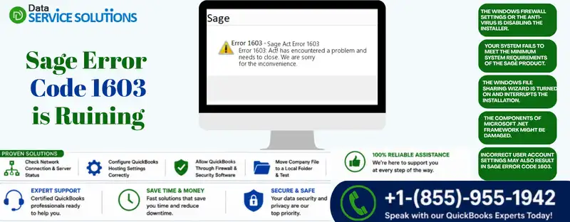 sage error code 1603