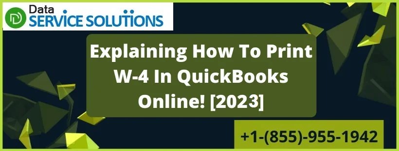 How To Print W-4 In QuickBooks Online