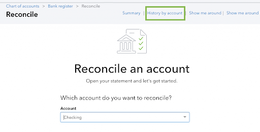 delete a bank reconciliation in QuickBooks online