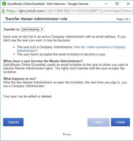 Steps to Transfer the Primary Admin Account to a New User in QuickBooks Online