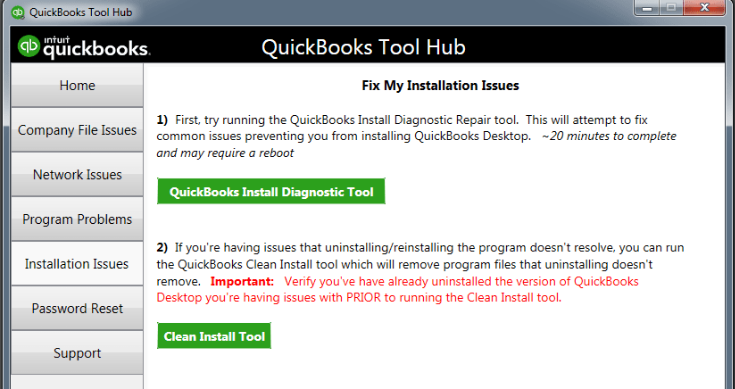 Steps to Run QuickBooks Install Diagnostic Tool
