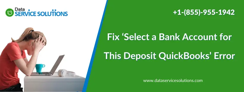 Select a Bank Account for This Deposit QuickBooks