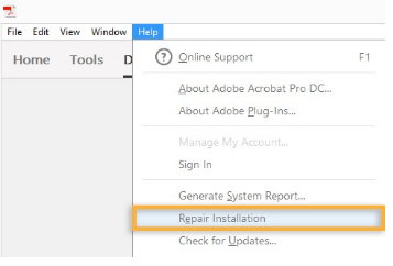 Repair Acrobat Reader if you're getting Quickbooks Cannot locate PDF Viewer in QB.