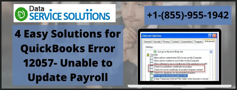 4 Easy Solutions for QuickBooks Error 12057 Unable to Update Payroll