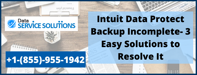Intuit data protect backup failed issue