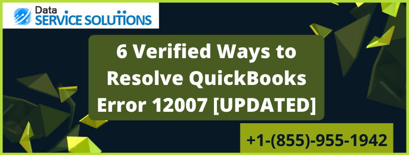 Quickbooks Error Message 12007