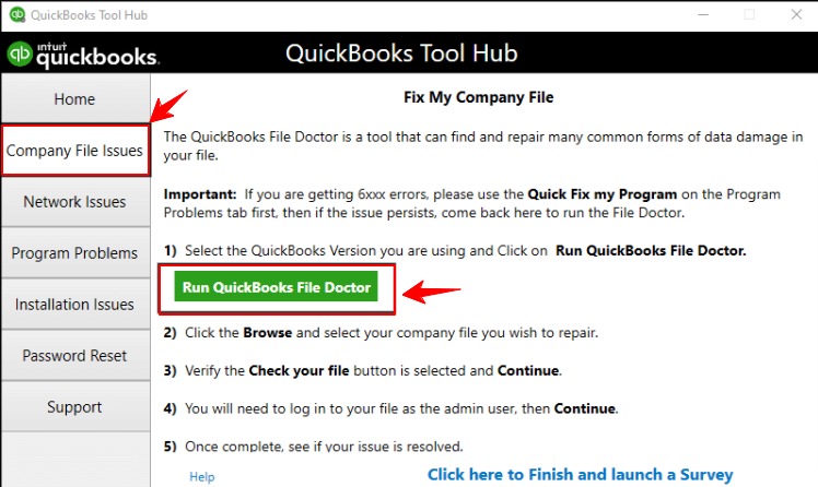 Install QuickBooks File Doctor to rectify QuickBooks Error H303