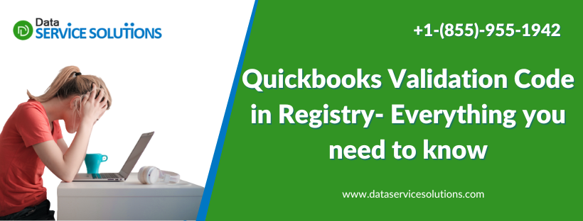 Quickbooks validation code in registry