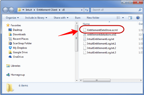 locate the ecml file (EntitlementDataStore.ecml file)