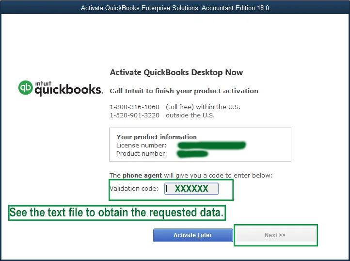 Activate your QuickBooks Desktop