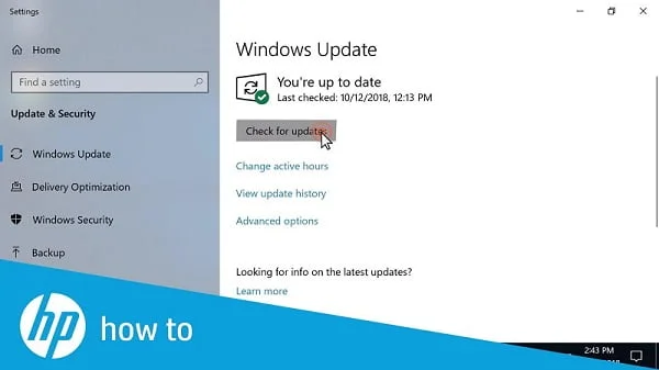 Check Windows Update to resolve quickbooks error 6130