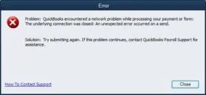 QuickBooks Payroll Not Working error