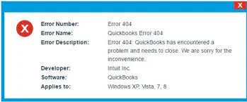 Quickbooks Desktop Error 404