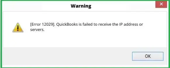 Quickbooks Error 12029
