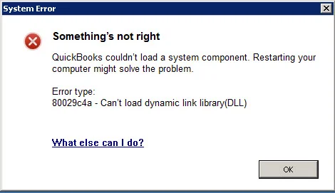 80029c4a – Can’t load dynamic link library (DLL)