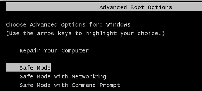 Advanced Boot Options