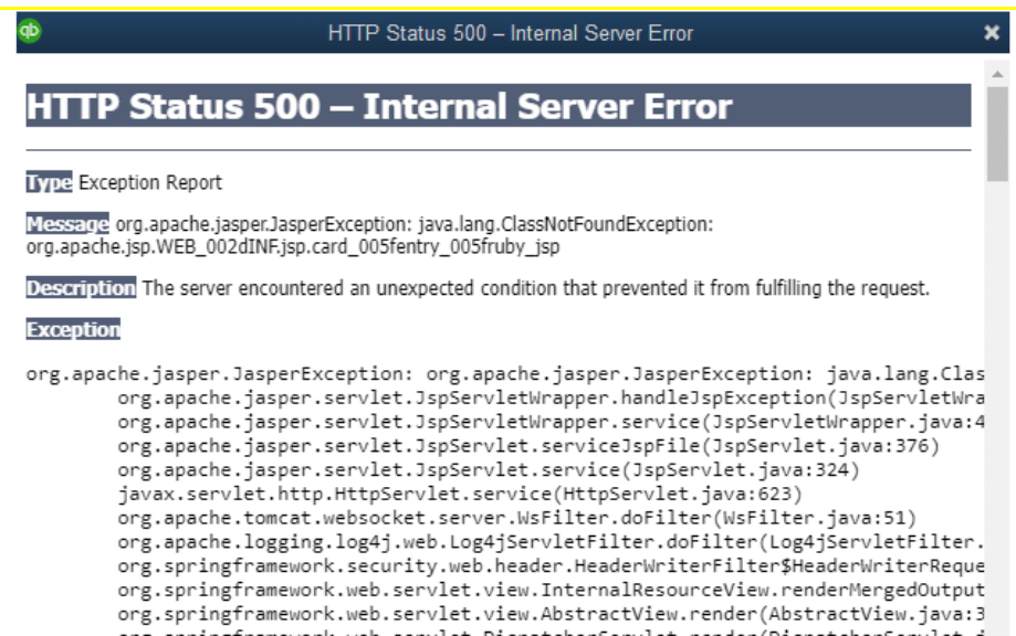 HTTP Status 500  Internal Server Error