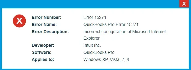 How to Fix QuickBooks error 15271