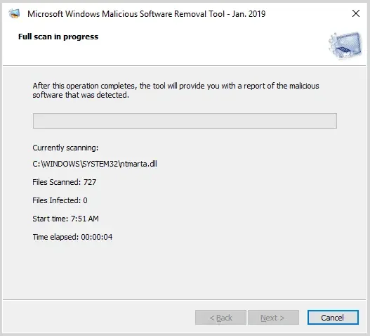Scan the System for Any Malware or Virus Attack