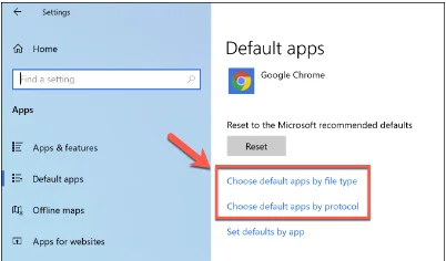 Choose Default App 