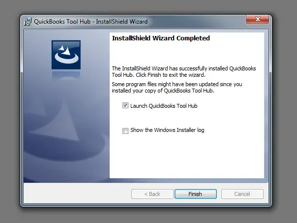 Finish QuickBooks Tool Hub Installation