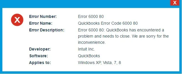 QuickBooks Error 6000 95