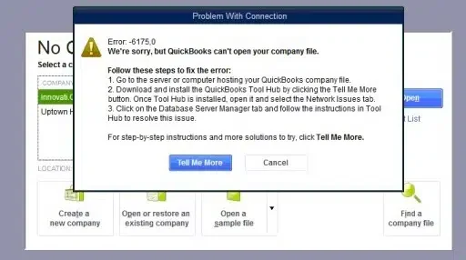 QuickBooks Error 6175 0