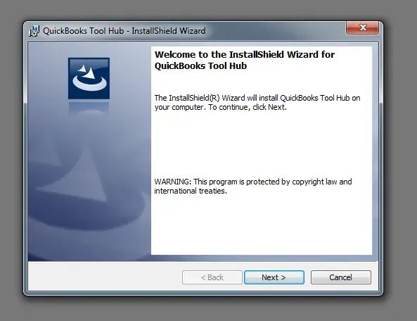 QuickBooks Tool Hub Install Shield Wizard