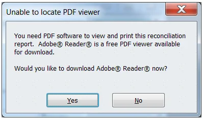 Quickbooks Unable To Locate PDF Viewer Error Message