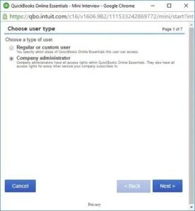 Add New User as Company admin to make him Primary Admin in QuickBooks Online