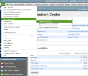 Steps to save a backup company file in QuickBooks Desktop