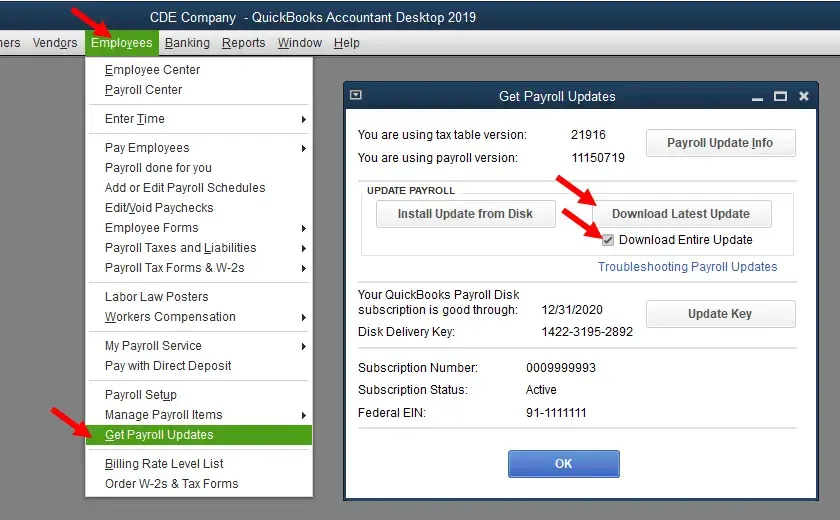 Download Payroll Update