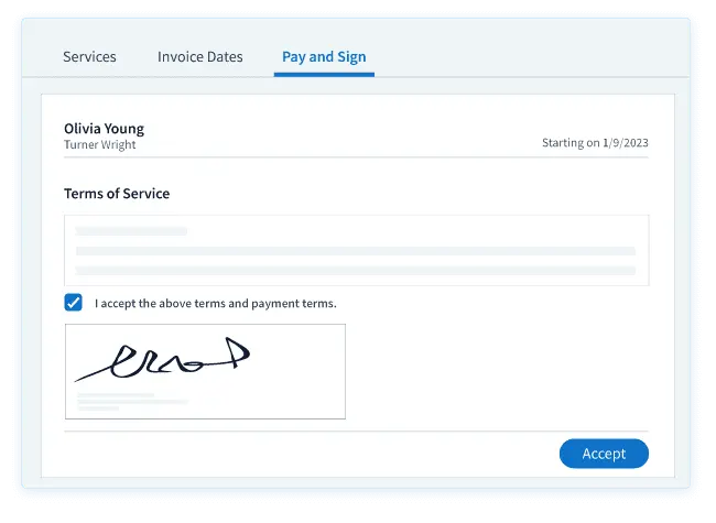 signatures from the tab for Digital Signature