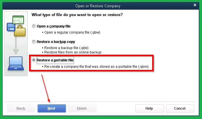 Create and Open Portable Company Files in QuickBooks