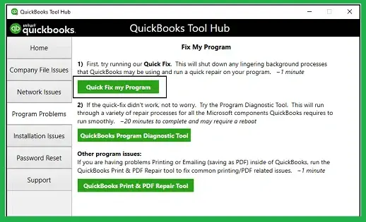 Quick Fix My Program