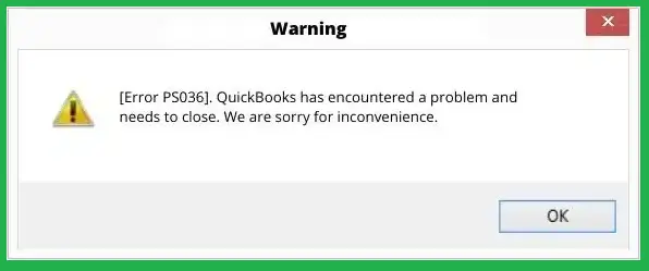 QuickBooks Payroll Subscription Error PS036