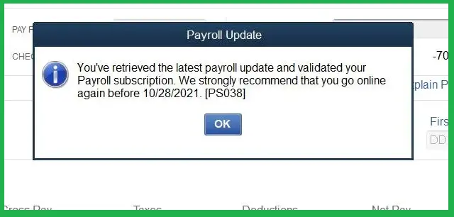 Are You Getting QuickBooks Payroll Error Ps038