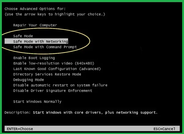 Safe Boot option With Network
