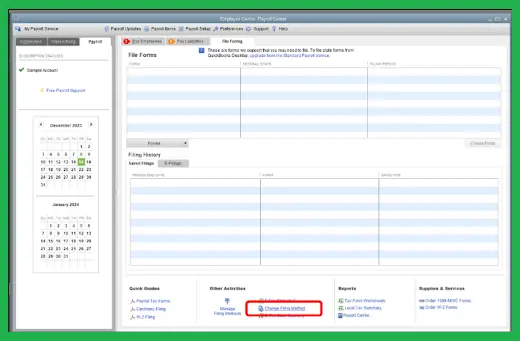 Set up W-2 E-filing