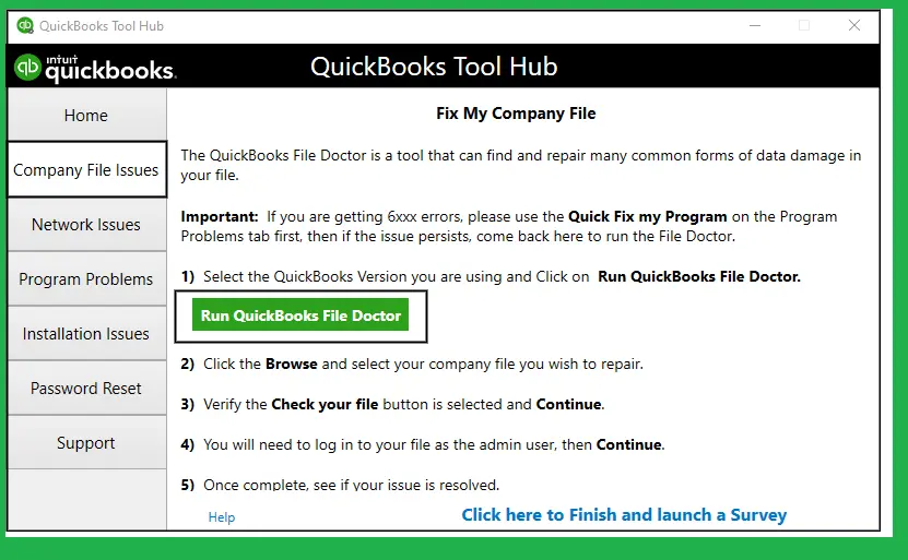 QuickBooks File Doctor