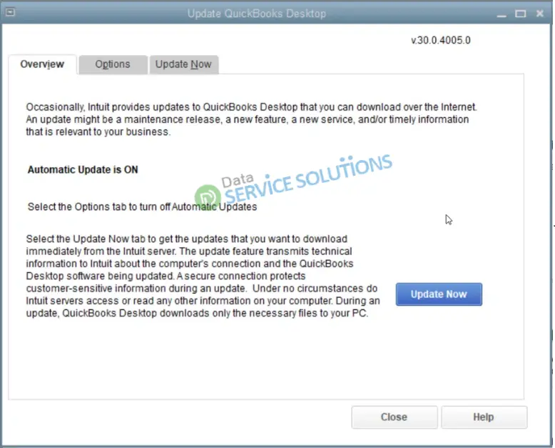 Update Now QuickBooks