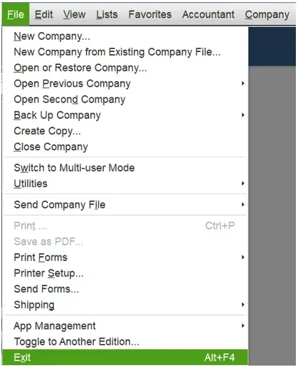 End All Tasks in QuickBooks and Reattempt the Migration