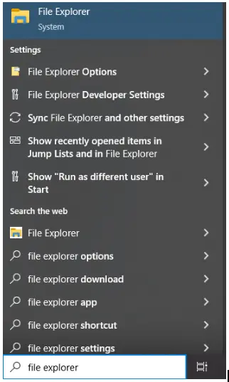 File Explorer