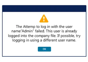 The attempt to log in with the user name xxxxx failed