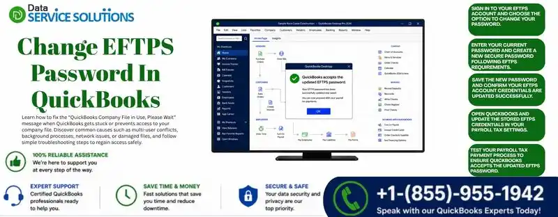 change eftps password in quickbooks