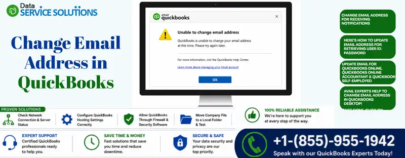 change email address in quickbooks